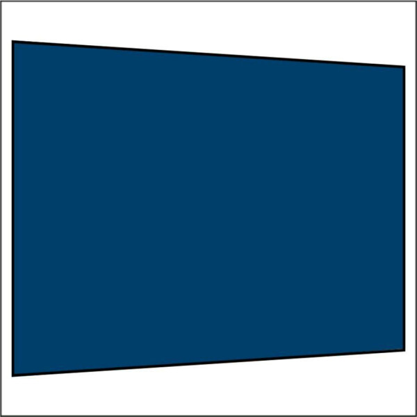 300 cm Seitenwand ohne Fenster marineblau PMS 540 C